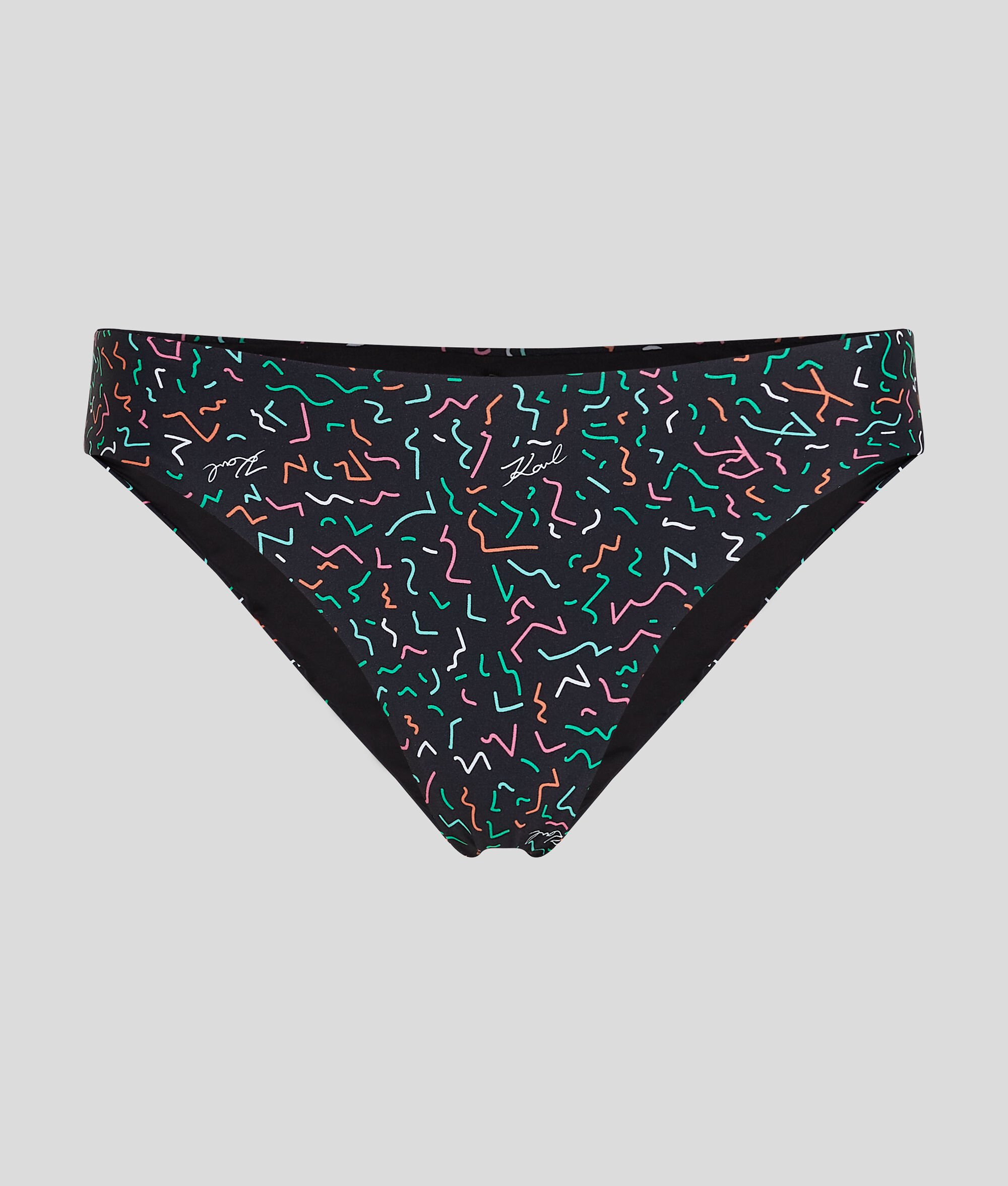 (image for) Colorful GEOMETRIC-PRINT BRAZILIAN BIKINI BOTTOMS